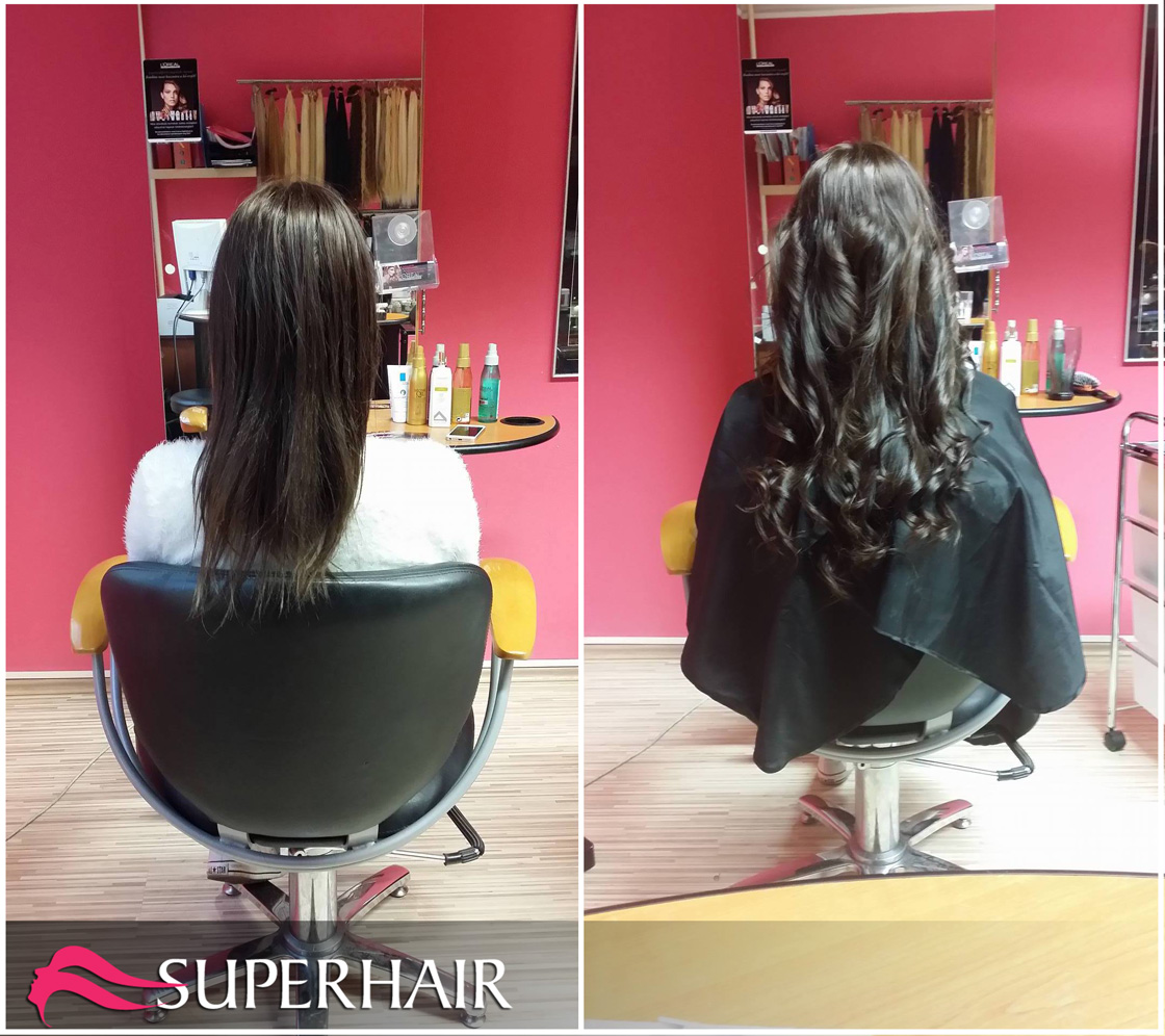 Hajhosszabbítás előtte - utána